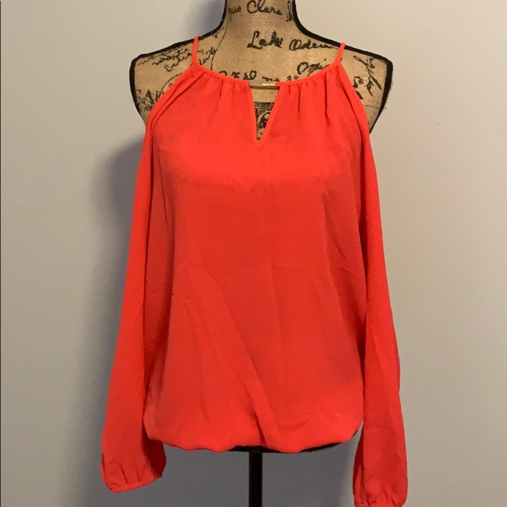 Michael Kors pinkish red blouse
